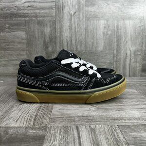 Vans Caldrone Youth size 5 Black Gum Skateboarding Shoes